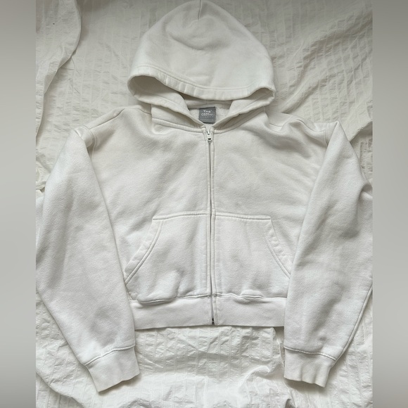 Aritzia Tna Boxy Crop Zip up Hoodie - Picture 2 of 5
